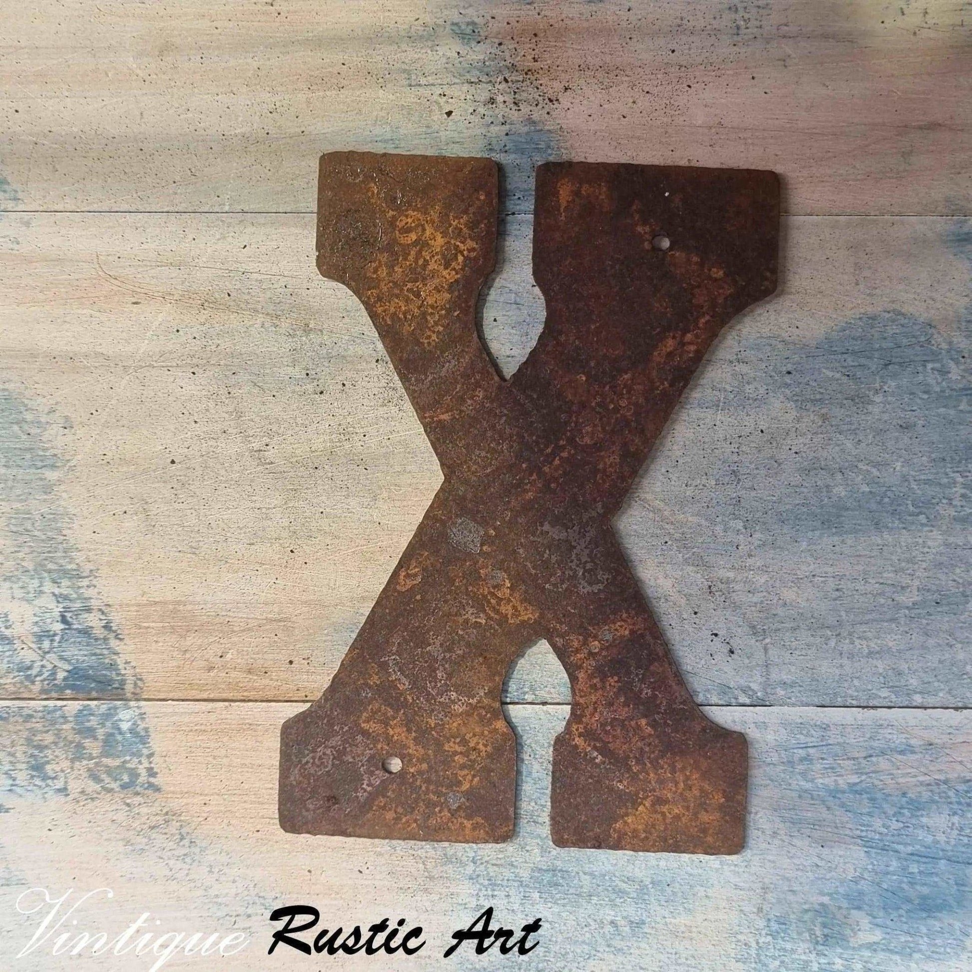 125mm Rusty Letters (alphabet  & symbols)-Vintique Concepts