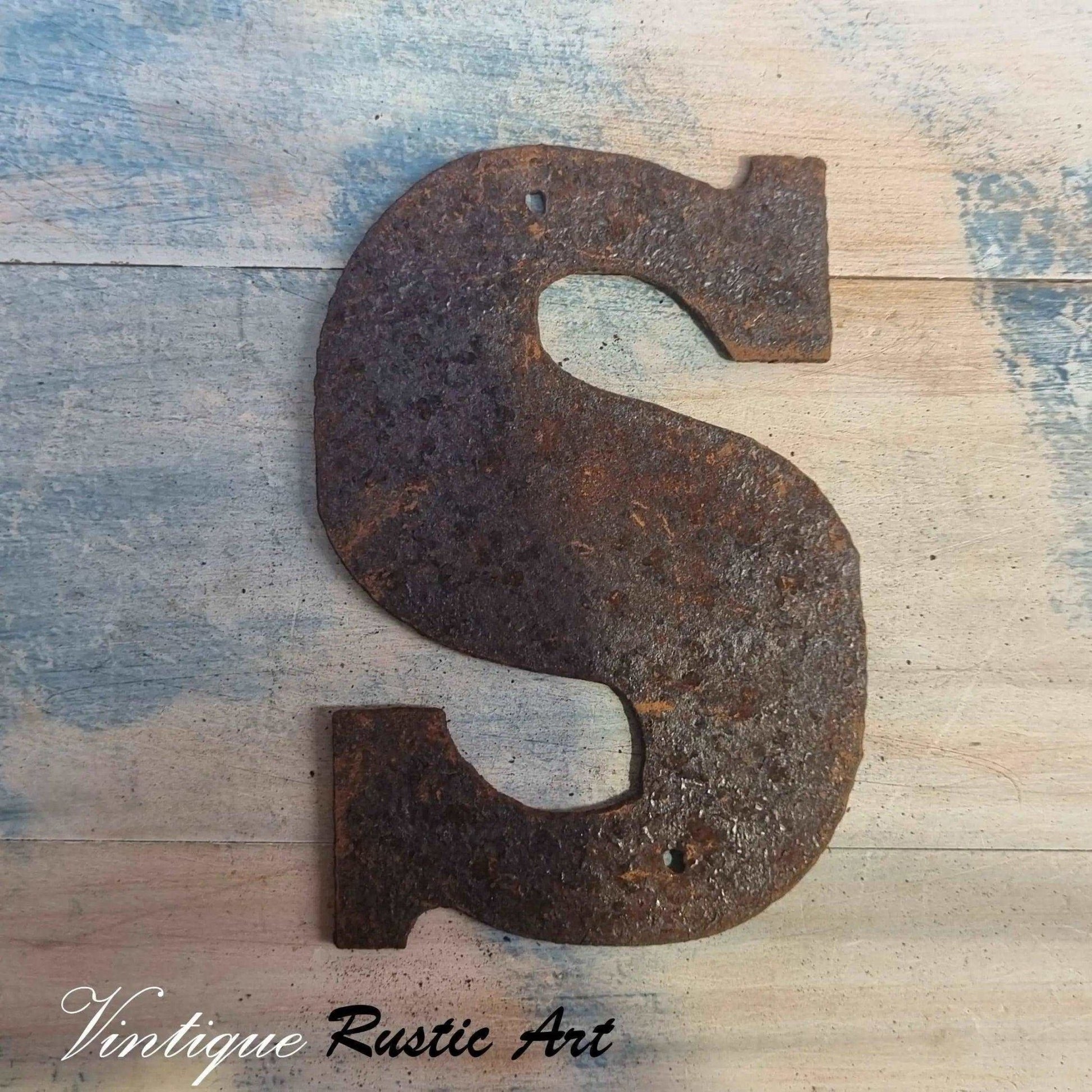 125mm Rusty Letters (alphabet  & symbols)-Vintique Concepts
