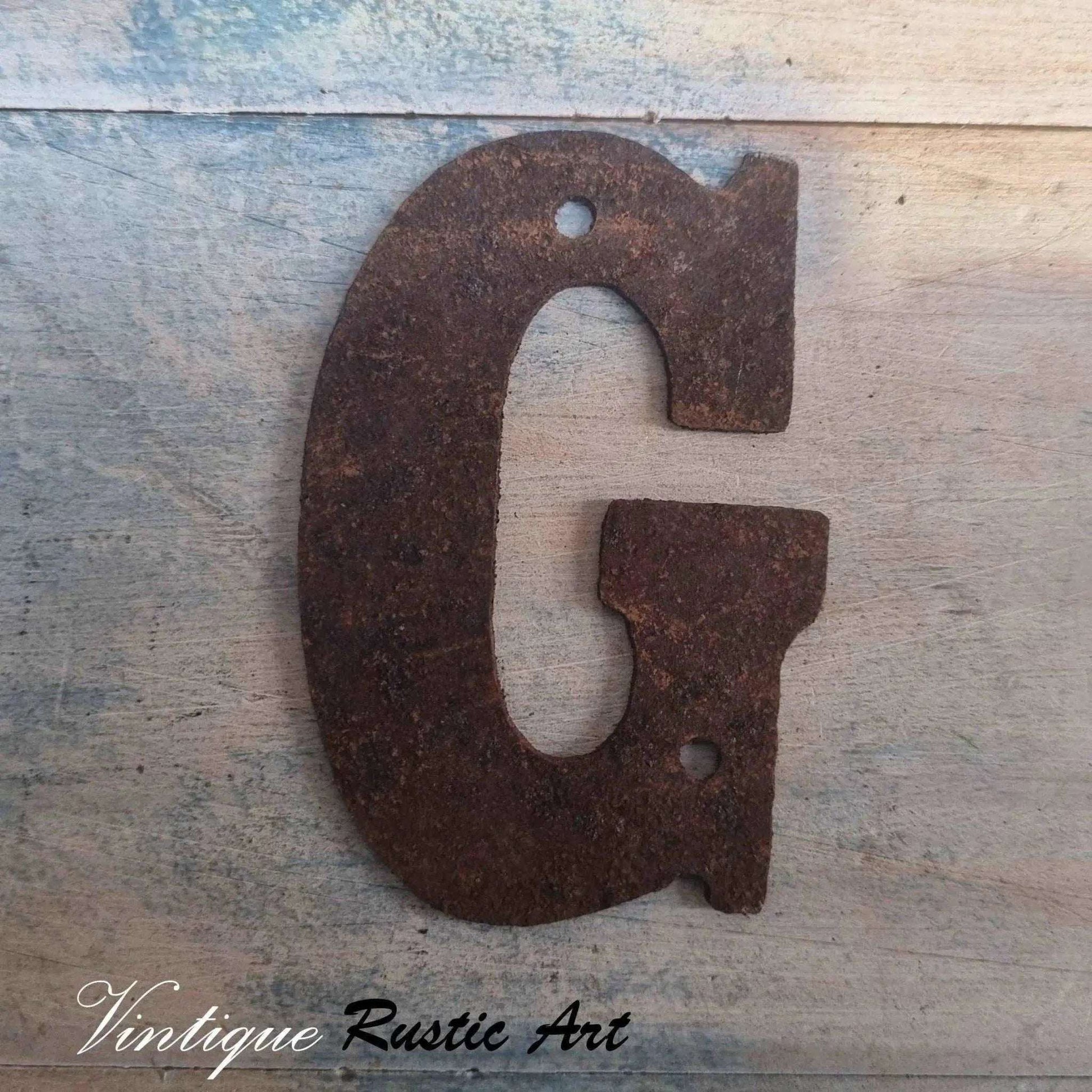 125mm Rusty Letters - Steel letters ,Numbers & Symbols - Vintique Concepts