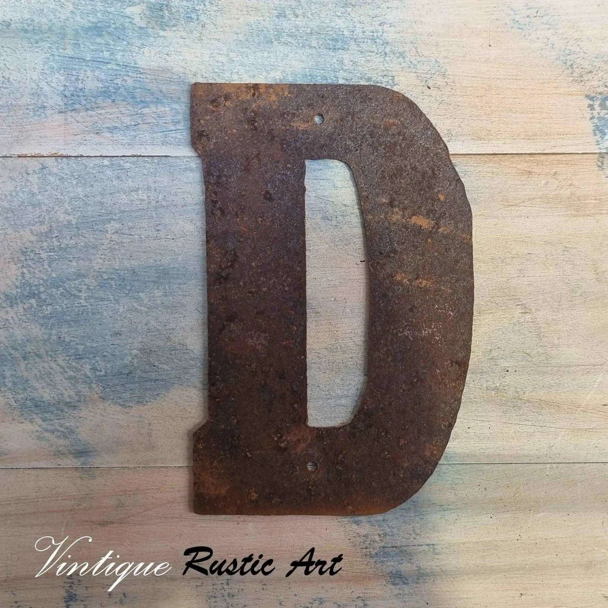 125mm Rusty Letters - Steel letters ,Numbers & Symbols - Vintique Concepts