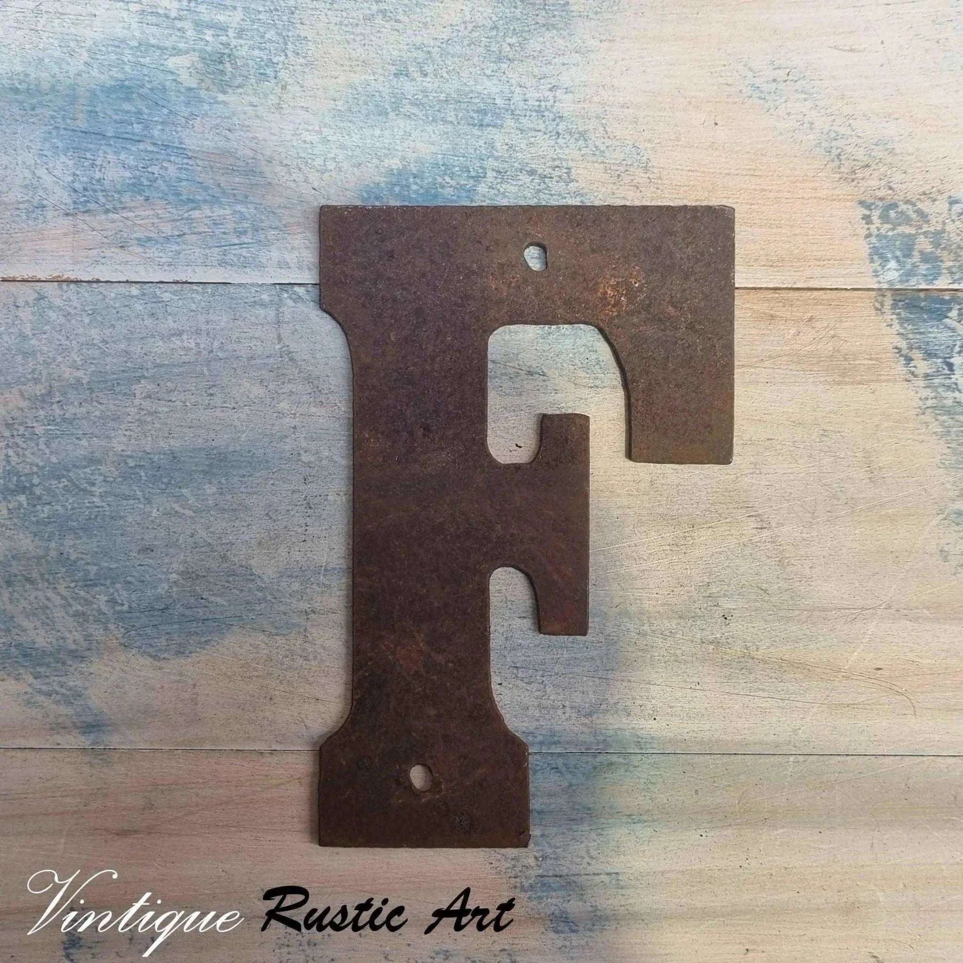 125mm Rusty Letters - Steel letters ,Numbers & Symbols - Vintique Concepts