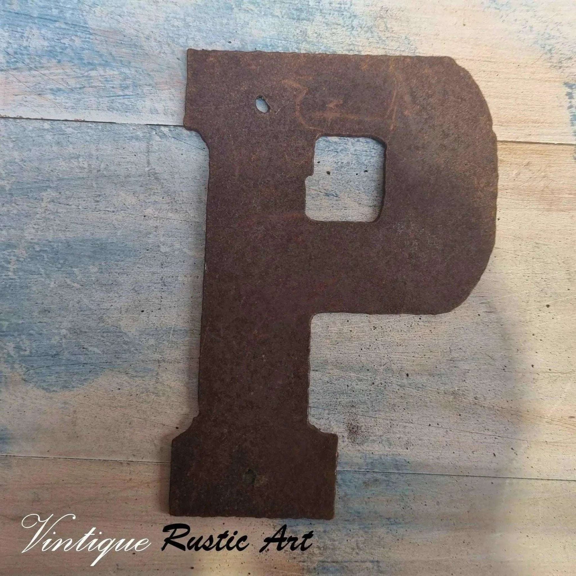 125mm Rusty Letters - Steel letters ,Numbers & Symbols - Vintique Concepts