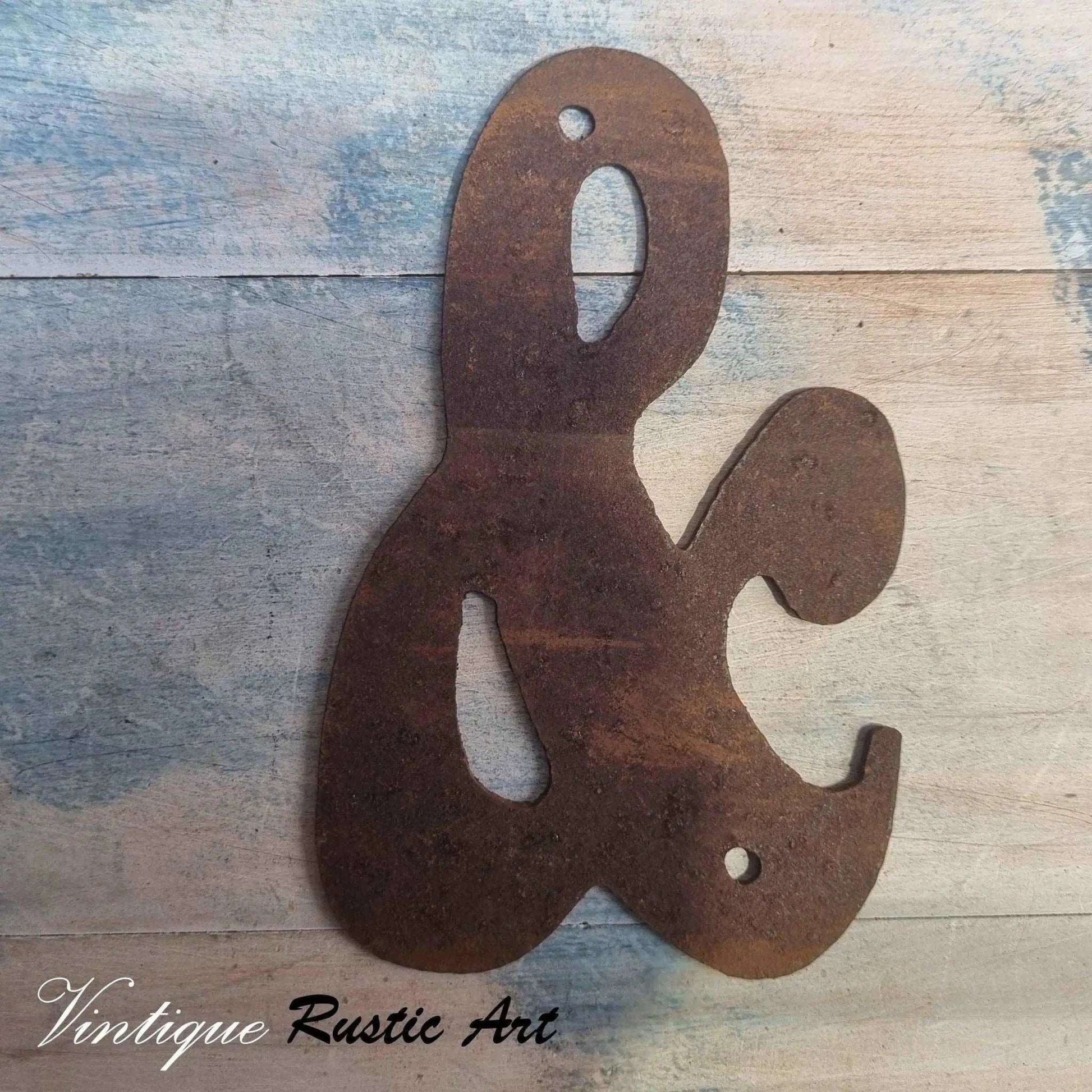 125mm Rusty Letters - Steel letters ,Numbers & Symbols - Vintique Concepts