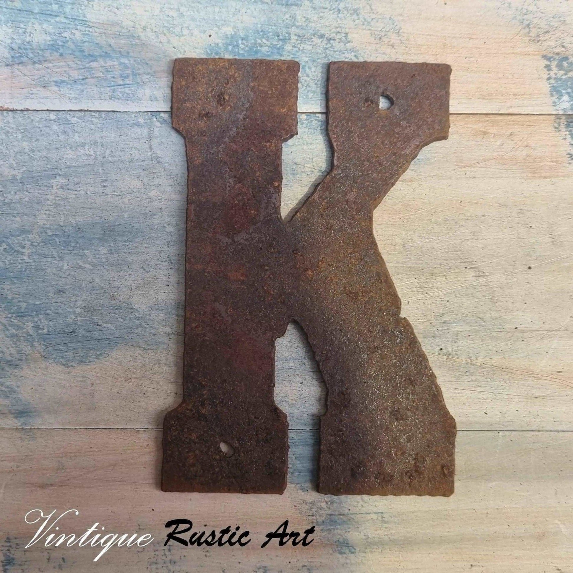 125mm Rusty Letters (alphabet  & symbols)-Vintique Concepts