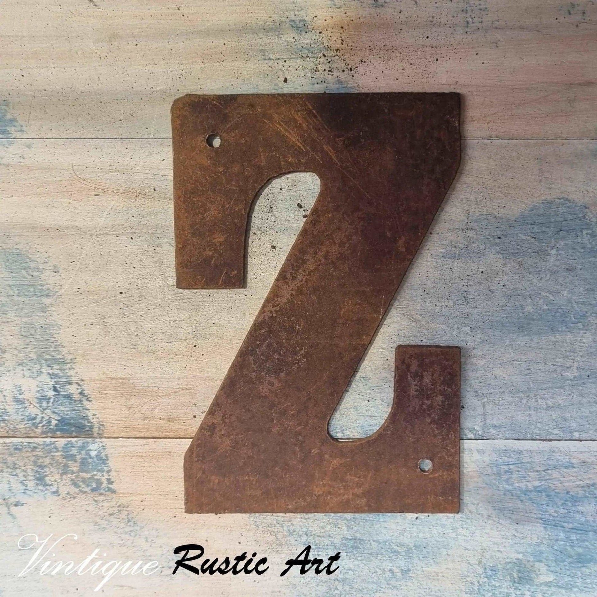 125mm Rusty Letters (alphabet  & symbols)-Vintique Concepts