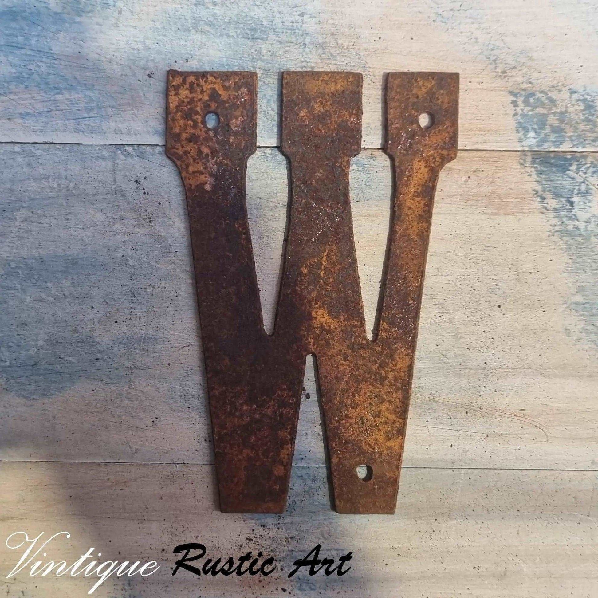 125mm Rusty Letters (alphabet  & symbols)-Vintique Concepts