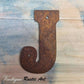 125mm Rusty Letters - Steel letters ,Numbers & Symbols - Vintique Concepts