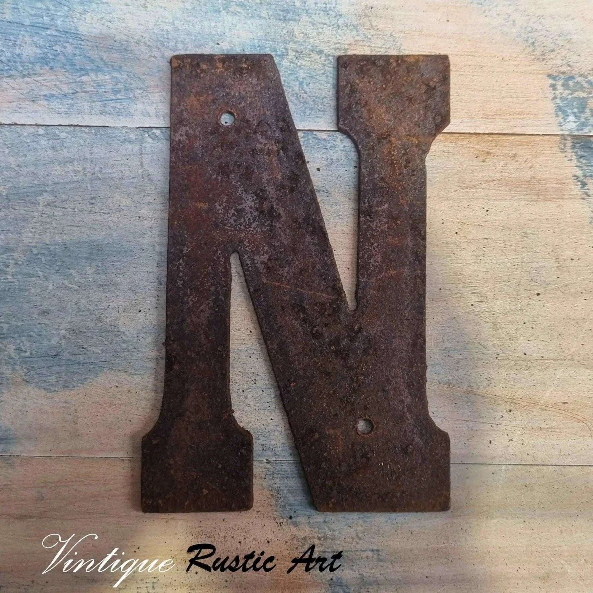 125mm Rusty Letters - Steel letters ,Numbers & Symbols - Vintique Concepts