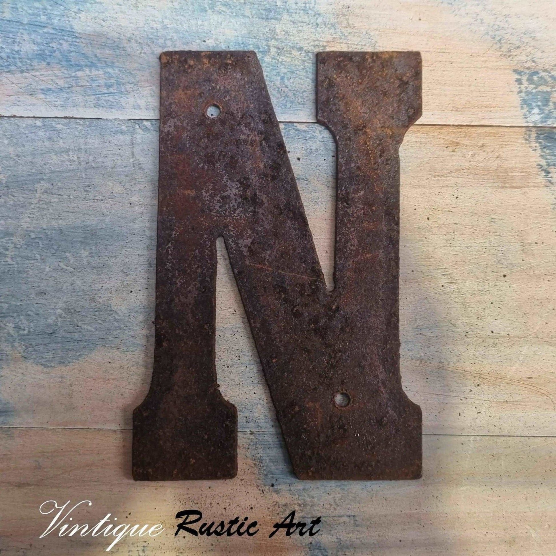 125mm Rusty Letters (alphabet  & symbols)-Vintique Concepts