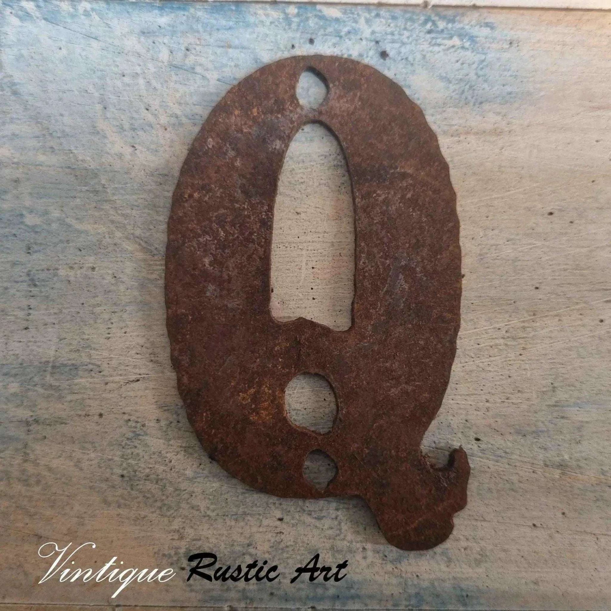 125mm Rusty Letters - Steel letters ,Numbers & Symbols - Vintique Concepts