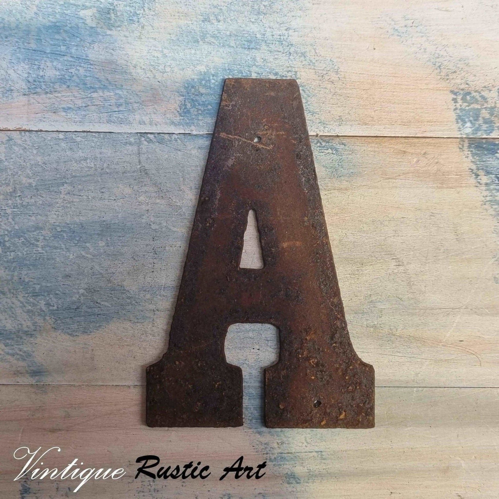 125mm Rusty Letters (alphabet  & symbols)-Vintique Concepts