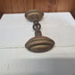 Antique Brass oval door handles (pair) Preloved with spindle