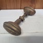 Antique Brass oval door handles (pair) Preloved with spindle
