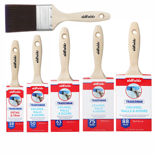 Tradesman Advanced Synthetic Filament Wall Paint Brushes from Oldfields - Vintique Concepts