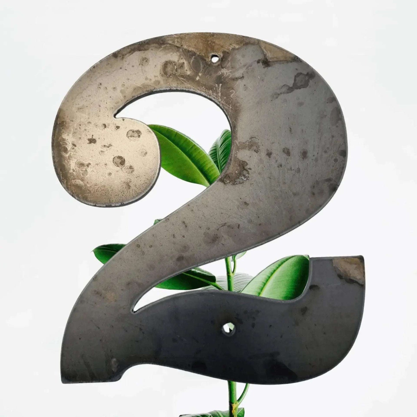 300mm Corten Steel House Numbers - Stylish 12" Street Numbers - Vintique Concepts