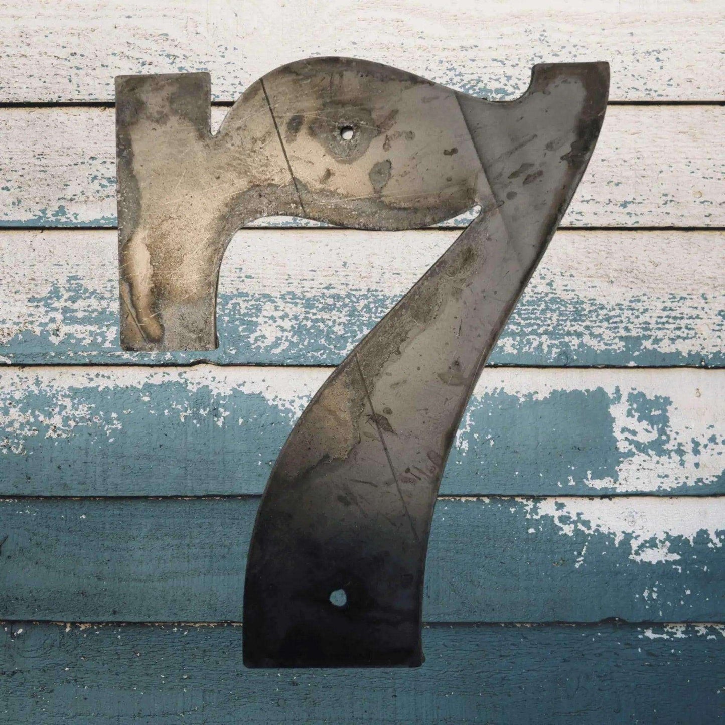 300mm Corten Steel House Numbers - Stylish 12" Street Numbers - Vintique Concepts