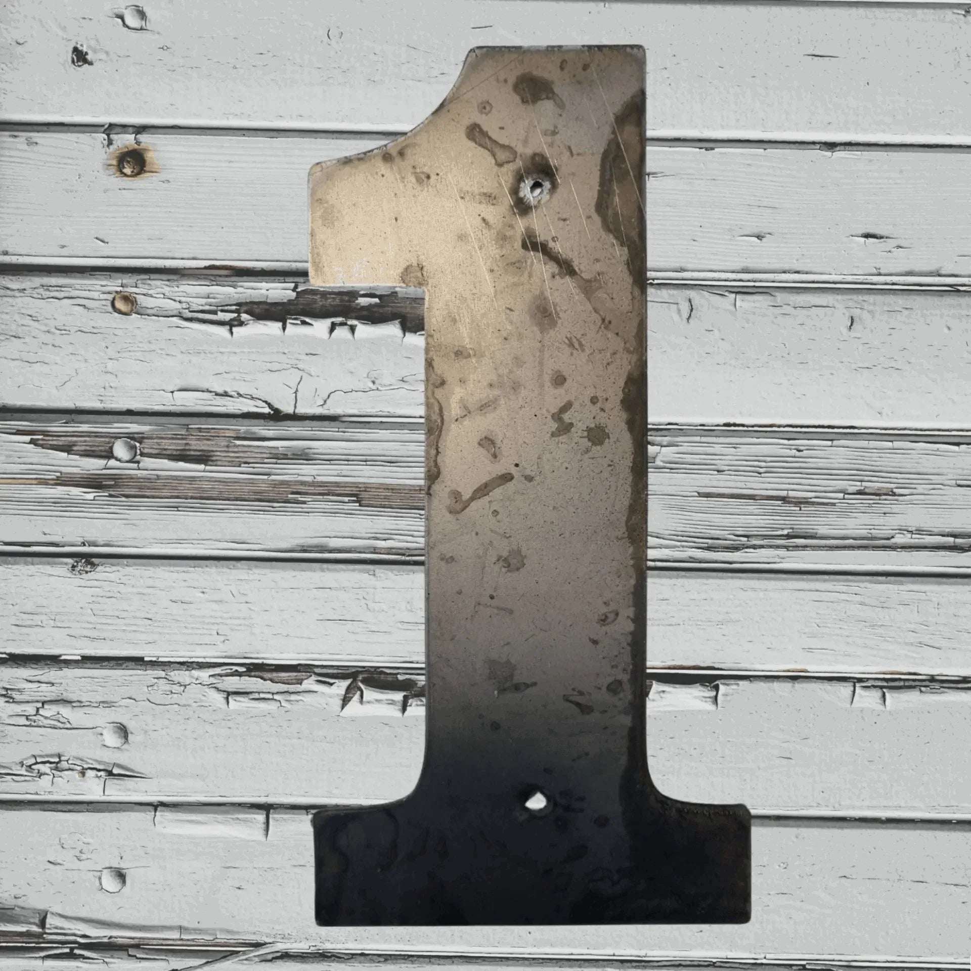 300mm Corten Steel House Numbers - Stylish 12" Street Numbers - Vintique Concepts