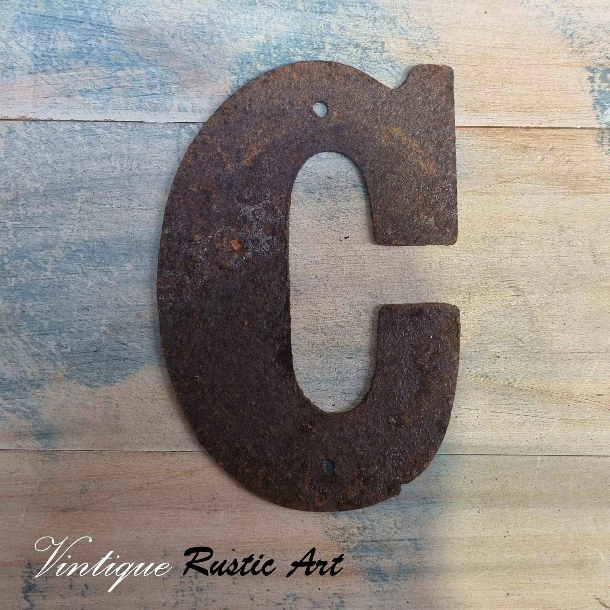75mm Rusty Letters (alphabet  & symbols)-Vintique Concepts