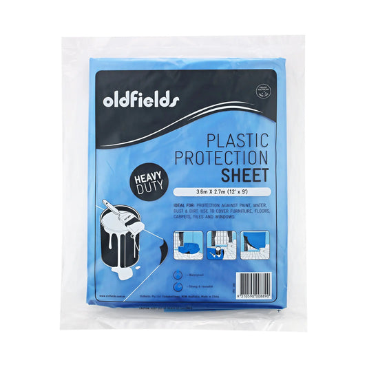 Heavy Duty Plastic drop sheet from Oldfields 3.66mtr x 2.6mtr - Vintique Concepts
