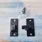 90 degree Right Angle Door Latch Stainless Steel BLACK-Vintique Concepts