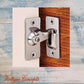 90 degree Right Angle Door Latch Stainless Steel BLACK-Vintique Concepts