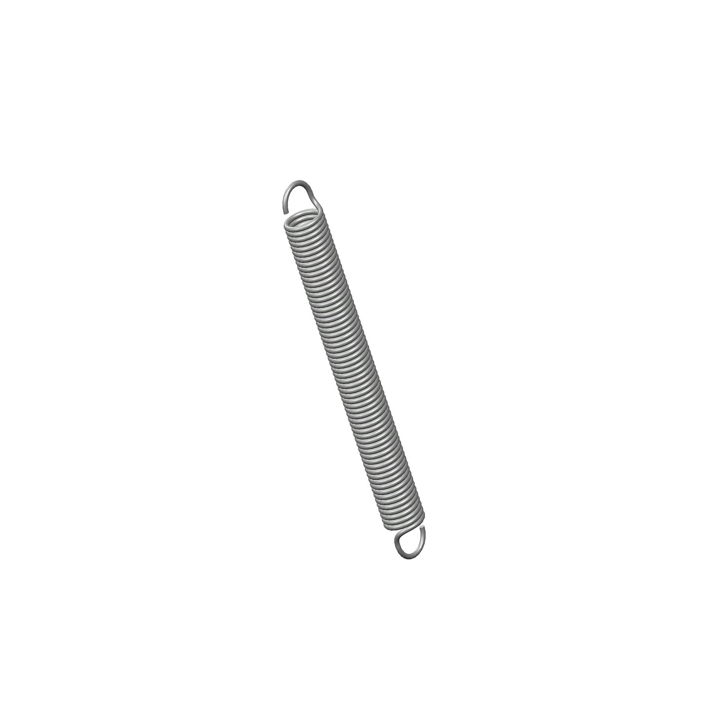 Zinc Extension Spring 38.1mm L( x 3.96 OD x 0.51 WD) C005