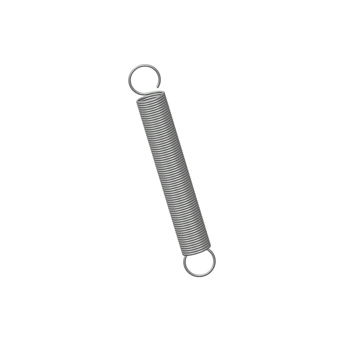 Zinc Extension Spring 47.63mm Long (6.35 OD x 0.51 WD) C067