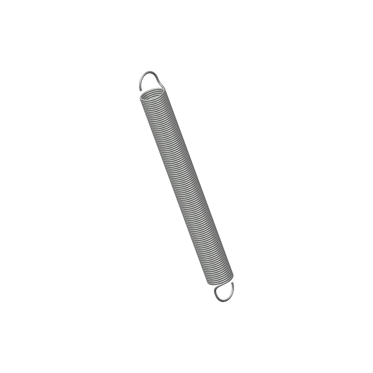 Zinc Extension Spring  63.5mm Long (6.35 OD x 0.51 WD) C117