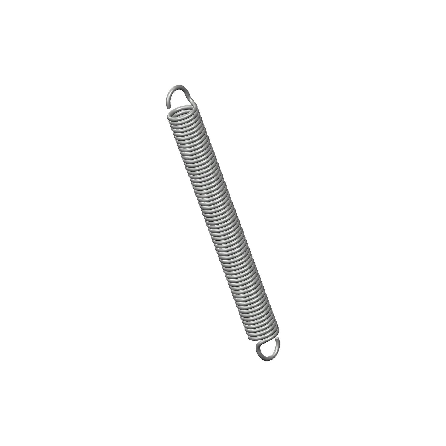 Zinc Extension Spring  63.5mm Long (6.35 OD x 0.89 WD) C119