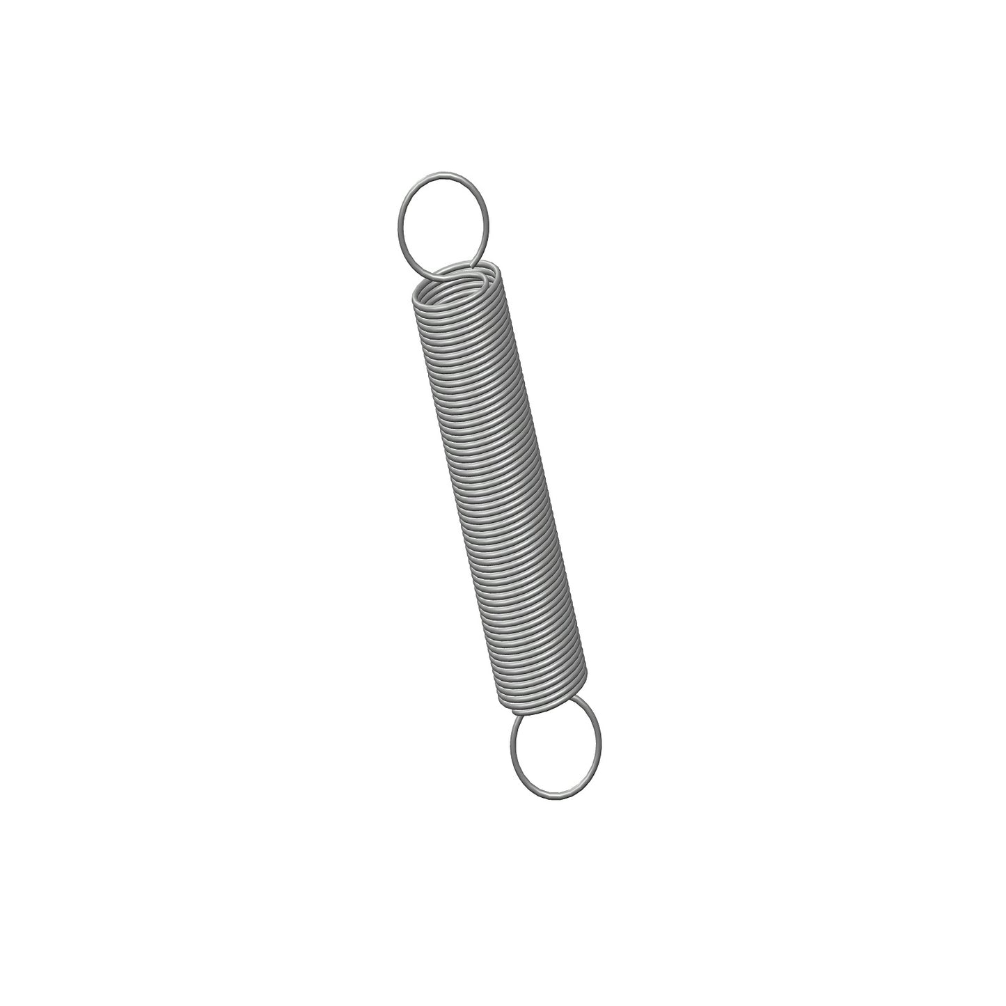 Zinc Extension Spring  63.5mm Long (11.13 OD x 0.71 WD) C131