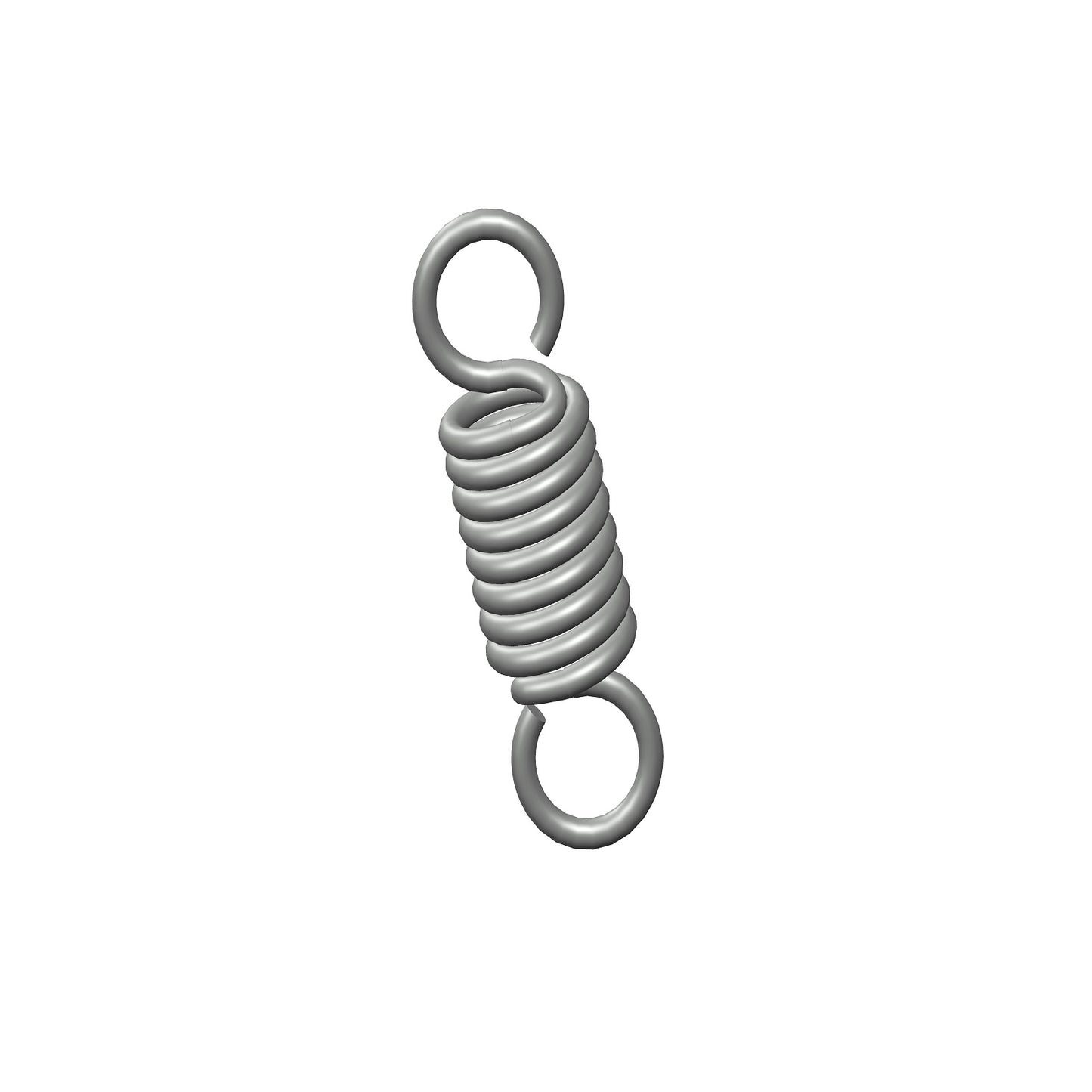 Zinc Extension Spring 41.28mm Long (12.7 OD x 2.03 WD) C165 from Century