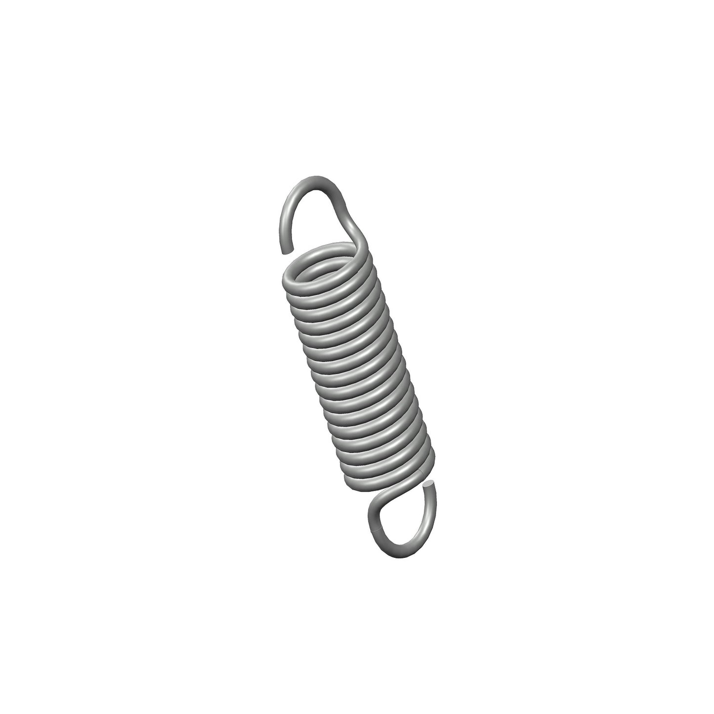 Zinc Extension Spring 79.38mm Long (19.05 OD x 2.67 WD)  C189 from Century