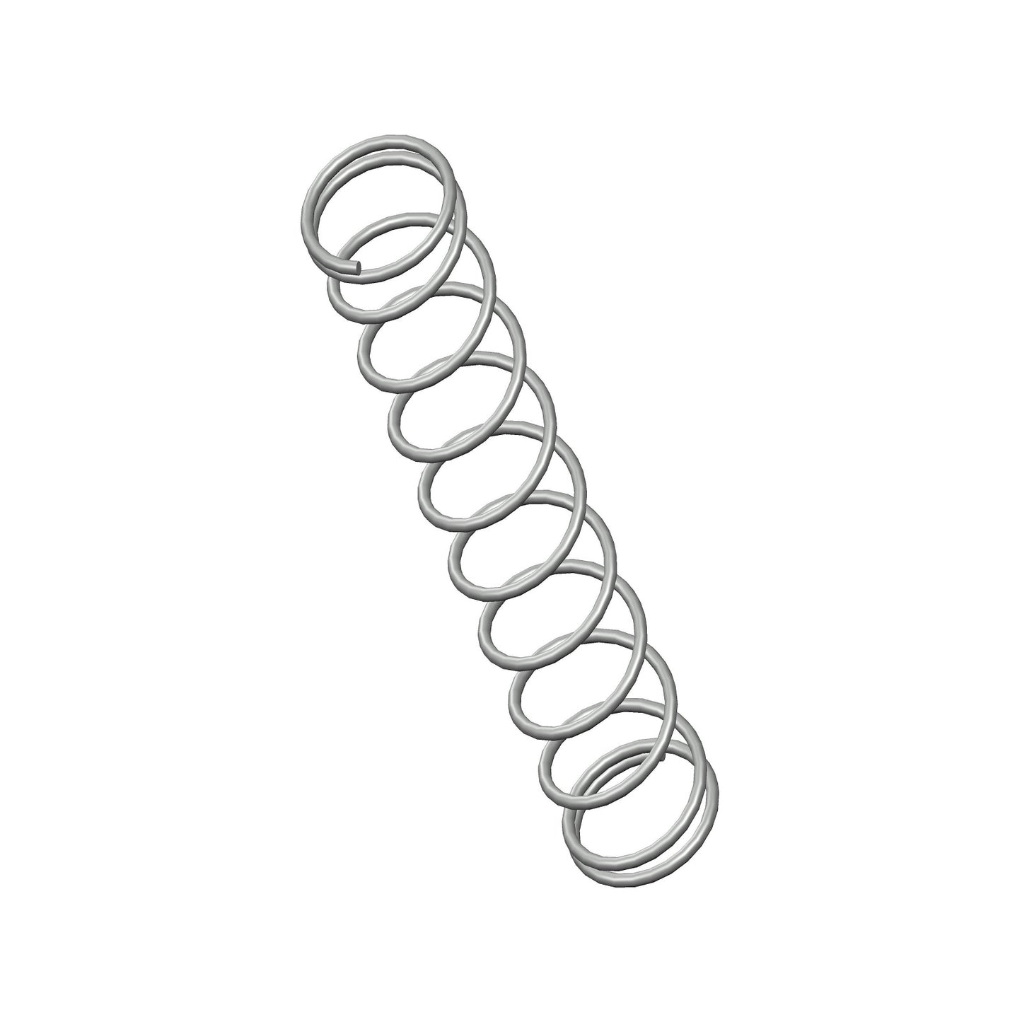 Zinc Compression Spring 34.93mm Long (6.35 OD x 0.51 WD) C608 (2 pack) from Century