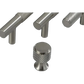"Felino" Sovereign Knurled Cross Brushed Brass cabinet / Drawer Knob 20mm dia-4 Finishes