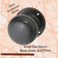 Antiqued Copper Round Rimmed Rose Door Knob 54mm dia-Vintique Concepts