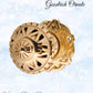 Polished Brass Goodrich Ornate Knob 63mm Dia-Vintique Concepts