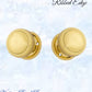 Polished Brass Ribbed Edge Standard Knob 45mm Dia-Vintique Concepts