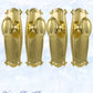 Polished Brass Chateau Door knob W/backplate 197 x 68mm-Vintique Concepts