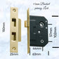 Internal Privacy Lockset & striker plates (44mm Backset) -Various finishes-Vintique Concepts