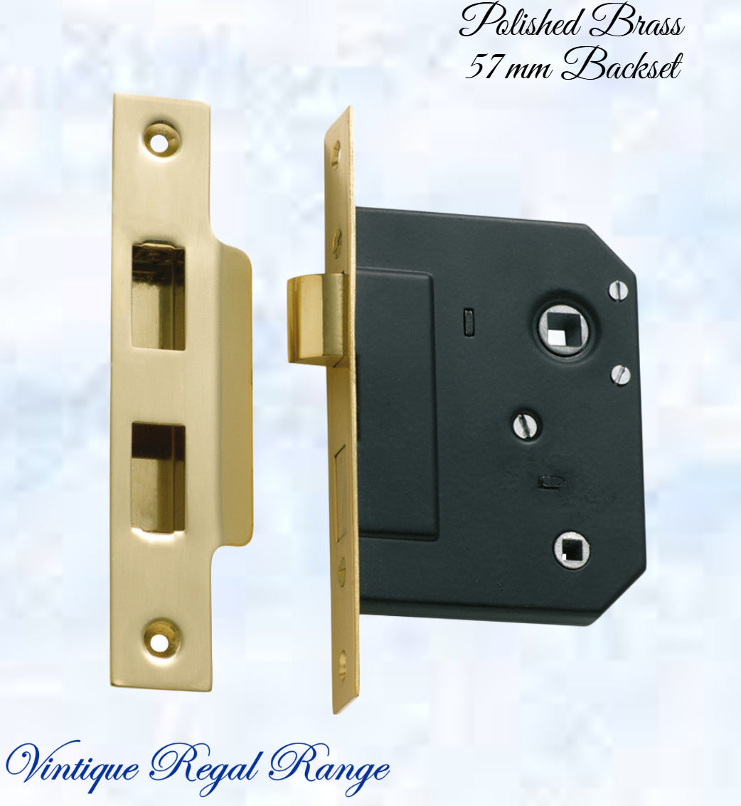 Internal Privacy Lockset & striker plates (57mm Backset) -Various finishes--Vintique Concepts