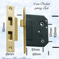 Internal Privacy Lockset & striker plates (57mm Backset) -Various finishes--Vintique Concepts