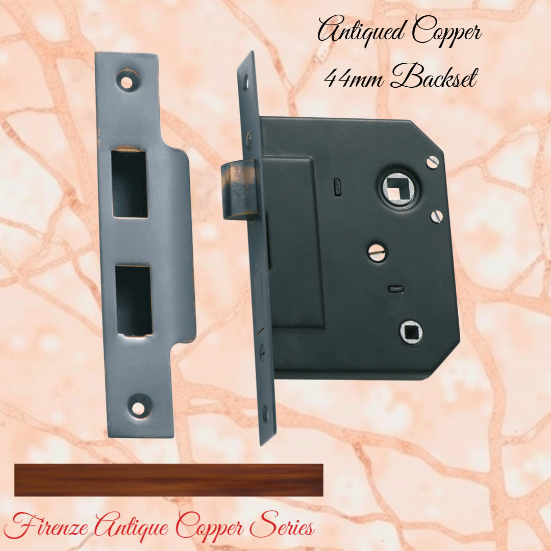 Internal Privacy Lockset & striker plates (44mm Backset) -Various finishes-Vintique Concepts