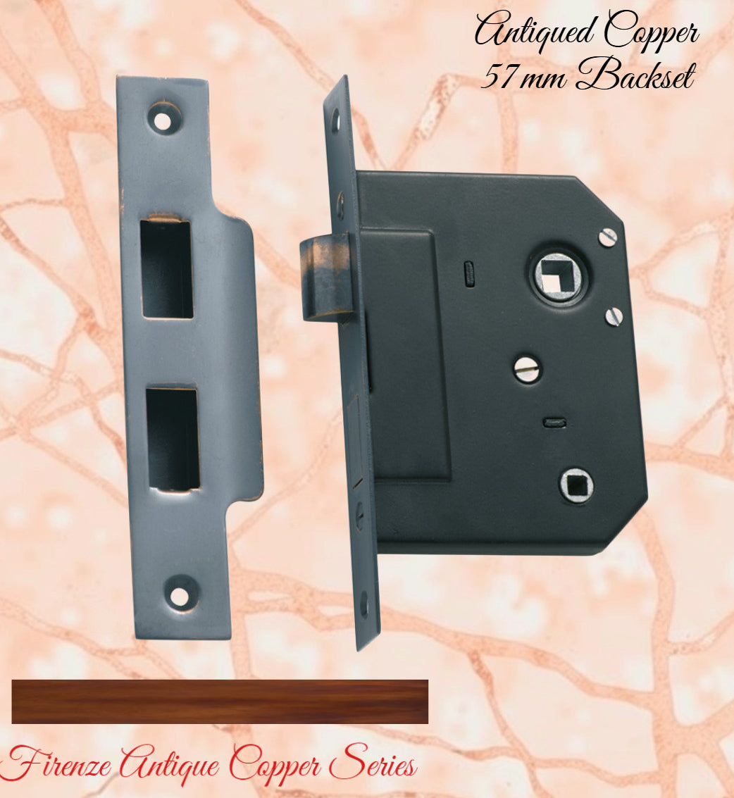 Internal Privacy Lockset & striker plates (57mm Backset) -Various finishes--Vintique Concepts