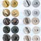 Round Privacy Turns 35mm Dia with spindle-Various finishes-Vintique Concepts