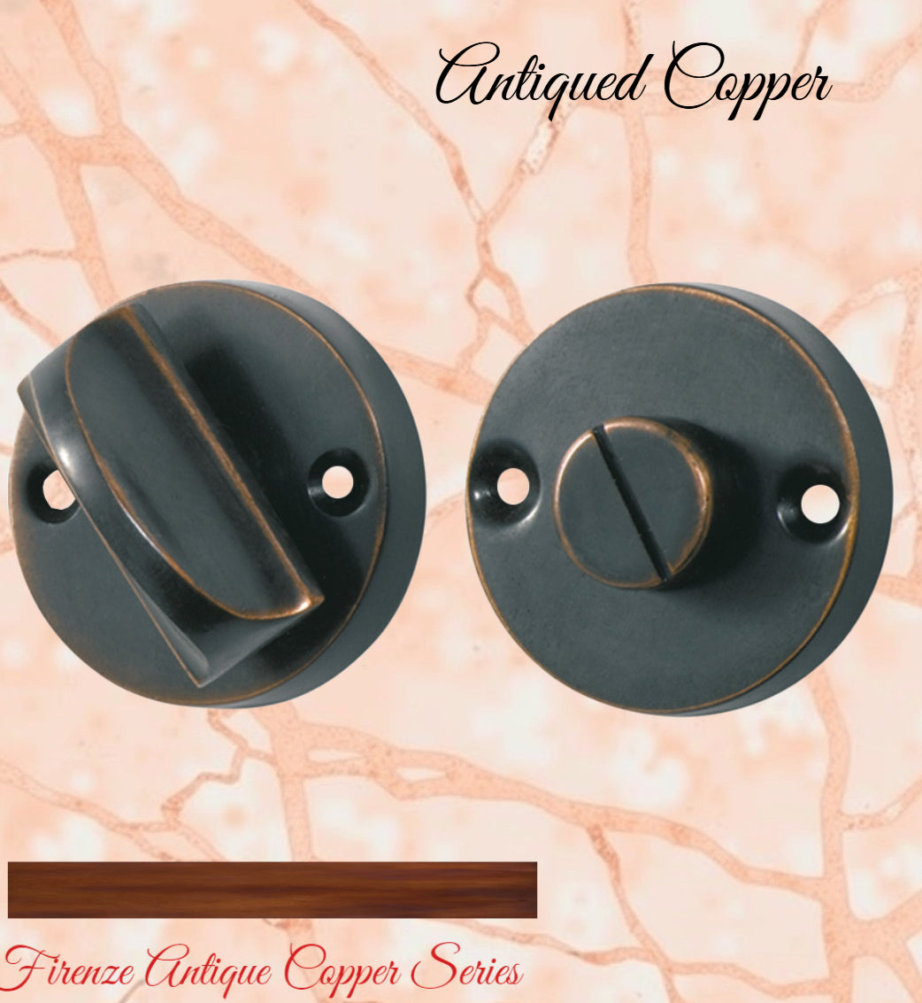 Round Privacy Turns 35mm Dia with spindle-Various finishes-Vintique Concepts