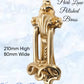 PARK LANE Polished Brass Door Knocker-Vintique Concepts