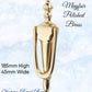 MAYFAIR Polished Brass Door Knocker-Vintique Concepts