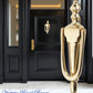 MAYFAIR Polished Brass Door Knocker-Vintique Concepts