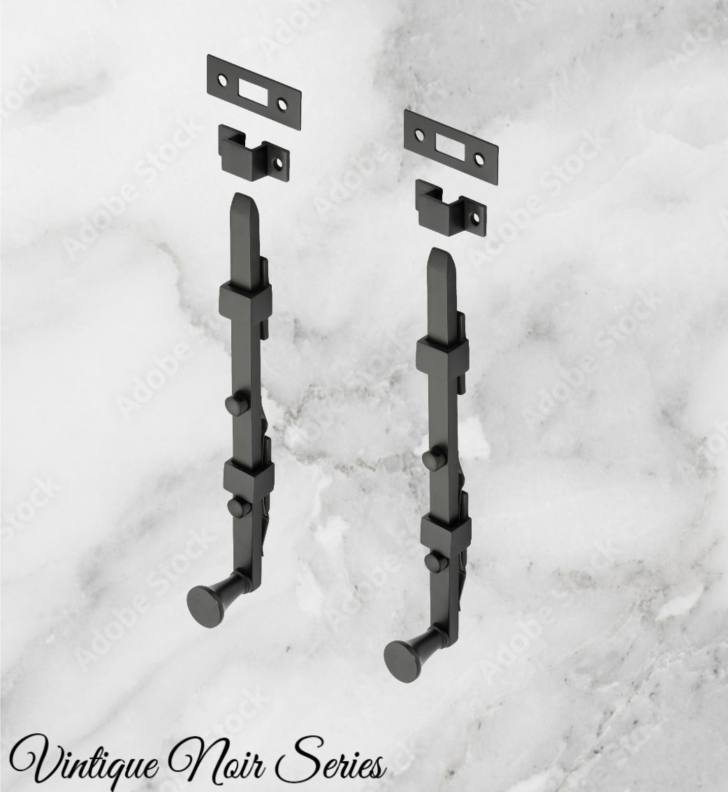 Panic Standard Barrel Bolt -Stylish Matt Black 255mm Long-Vintique Concepts