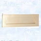 Polished Brass door mail or letter slot plate-Vintique Concepts